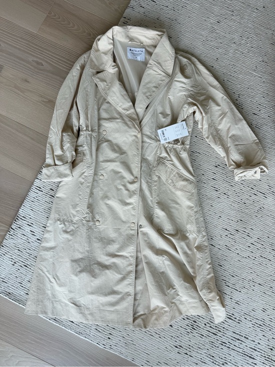 Athleta Jackets & Blazers - Athleta Luna Cream Trench Coat